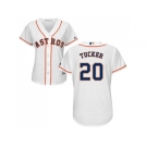 Women's Houston Astros #20 Preston Tucker White Home Stitched MLB Jersey