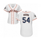 Women's Houston Astros #54 Roberto Osuna Authentic White Home Cool Base 2019 World Series Bound Baseball Jersey