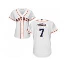 Women's Houston Astros #7 Craig Biggio White Home Stitched MLB Jersey