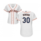 Women's Majestic Houston Astros #30 Hector Rondon Authentic White Home Cool Base MLB Jersey