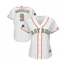 Women's Majestic Houston Astros #9 Marwin Gonzalez Authentic White 2018 Gold Program Cool Base MLB Jersey