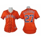 women mlb jerseys houston astros #27 altuve orange