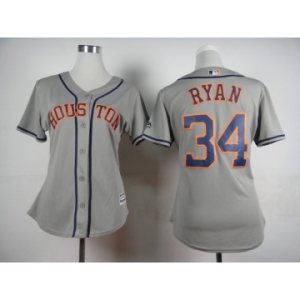 women mlb jerseys houston astros #34 ryan grey