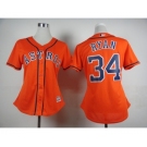 women mlb jerseys houston astros #34 ryan orange