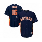 Youth Houston Astros #16 Aledmys Diaz Authentic Navy Blue Alternate Cool Base 2019 World Series Bound Baseball Jersey