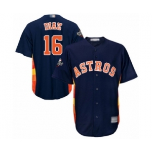 Youth Houston Astros #16 Aledmys Diaz Authentic Navy Blue Alternate Cool Base 2019 World Series Bound Baseball Jersey