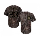 Youth Houston Astros #23 Michael Brantley Authentic Camo Realtree Collection Flex Base Baseball Jersey