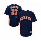 Youth Houston Astros #27 Jose Altuve Authentic Navy Blue Alternate Cool Base 2019 World Series Bound Baseball Jersey