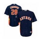 Youth Houston Astros #28 Robinson Chirinos Authentic Navy Blue Alternate Cool Base 2019 World Series Bound Baseball Jersey