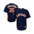 Youth Houston Astros #35 Justin Verlander Authentic Navy Blue Alternate Cool Base 2019 World Series Bound Baseball Jersey