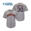 Youth Majestic Houston Astros #30 Hector Rondon Authentic Grey Road Cool Base MLB Jersey