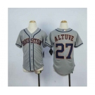 youth mlb jerseys houston astros #27 altuve grey