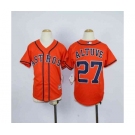 youth mlb jerseys houston astros #27 altuve orange