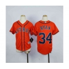 youth mlb jerseys houston astros #34 ryan orange