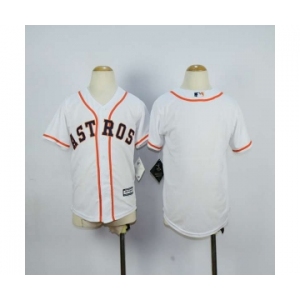 youth mlb jerseys houston astros blank white