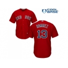 Youth Boston Red Sox #13 Hanley Ramirez Red Cool Base Stitched MLB Jersey