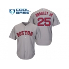 Youth Boston Red Sox #25 Jackie Bradley Jr Grey Cool Base Stitched MLB Jersey