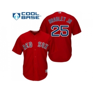 Youth Boston Red Sox #25 Jackie Bradley Jr Red Cool Base Stitched MLB Jersey