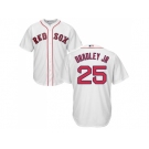 Youth Boston Red Sox #25 Jackie Bradley Jr White Cool Base Stitched MLB Jersey