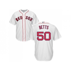 Youth Boston Red Sox #50 Mookie Betts White Cool Base Stitched MLB Jersey