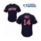 Youth Majestic Boston Red Sox #14 Jim Rice Authentic Navy Blue Alternate Road Cool Base 2018 World Series Champions MLB Jersey