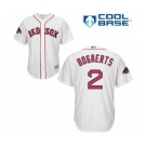 Youth Majestic Boston Red Sox #2 Xander Bogaerts Authentic White Home Cool Base 2018 World Series Champions MLB Jersey