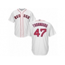 Youth Majestic Boston Red Sox #47 Tyler Thornburg Authentic White Home Cool Base MLB Jersey