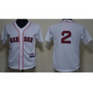 youth mlb boston red sox #2 jacoby ellsbury white