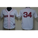 youth mlb boston red sox #34 david ortiz white