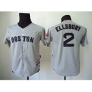 youth mlb jerseys boston red sox #2 ellsbury grey