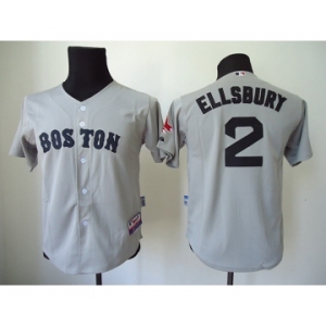 youth mlb jerseys boston red sox #2 ellsbury grey