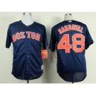 youth mlb jerseys boston red sox #48 sandoval blue