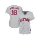 Women Boston Red Sox #16 Andrew Benintendi Grey Road Stitched MLB Jersey