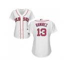 Women's Boston Red Sox #13 Hanley Ramirez White Home Stitched MLB Jersey