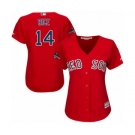 Women's Majestic Boston Red Sox #14 Jim Rice Authentic Red Alternate Home 2018 World Series Champions MLB Jersey