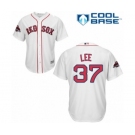 Women's Majestic Boston Red Sox #37 Bill Lee Authentic White Fashion 2018 World Series Champions MLB Jersey
