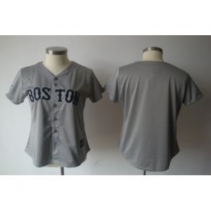 women mlb jerseys boston red sox blank grey