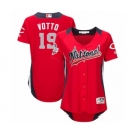 Women's Majestic Cincinnati Reds #19 Joey Votto Game Red National League 2018 MLB All-Star MLB Jersey