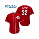 Youth Cincinnati Reds #32 Matt Harvey Red Cool Base Stitched MLB Jersey