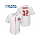 Youth Cincinnati Reds #32 Matt Harvey White Cool Base Stitched MLB Jersey