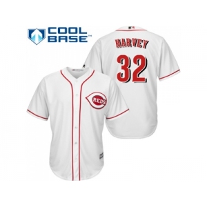 Youth Cincinnati Reds #32 Matt Harvey White Cool Base Stitched MLB Jersey