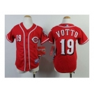 Youth mlb jerseys cincinnati reds #19 votto red