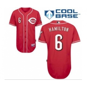youth mlb jerseys cincinnati reds #6 hamilton red