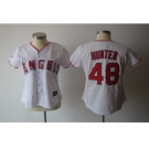 MLB Women Jerseys Los Angeles Angels #48 hunter white