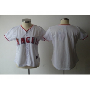 MLB Women Jerseys Los Angeles Angels blank white