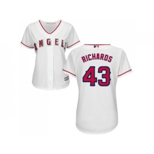 Women's Los Angeles Angels Of Anaheim #43 Garrett Richards White Home Stitched MLB Jersey