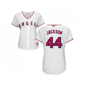 Women's Los Angeles Angels Of Anaheim #44 Reggie Jackson White Home Stitched MLB Jersey