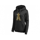 Women's Los Angeles Angels of Anaheim Gold Collection Pullover Hoodie Black