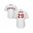 Youth Los Angeles Angels Of Anaheim #29 Rod Carew White Cool Base Stitched MLB Jersey