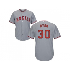 Youth Los Angeles Angels Of Anaheim #30 Nolan Ryan Grey Cool Base Stitched MLB Jersey